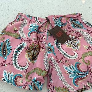 Etro Men’s Swimsuit Pink Paisley Size S New with Tags